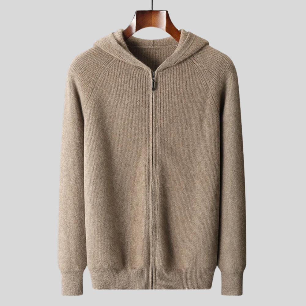 RoyalCashmereMerinoWoolZip-Up