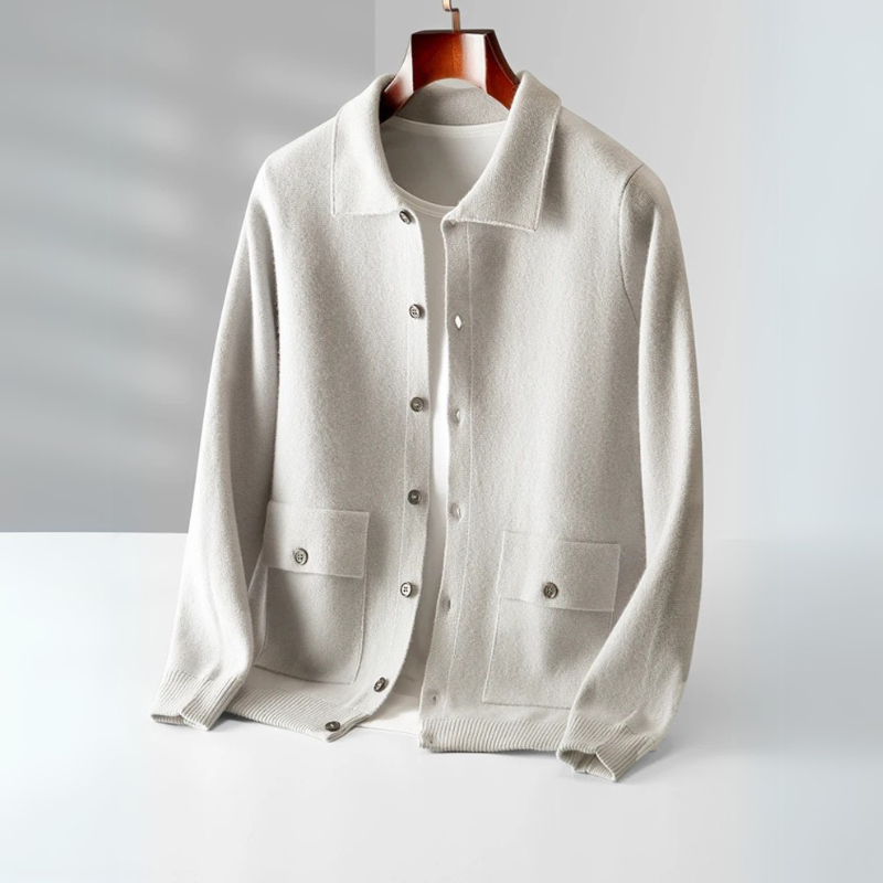 Zander - Merino Wool Cardigan Sweater