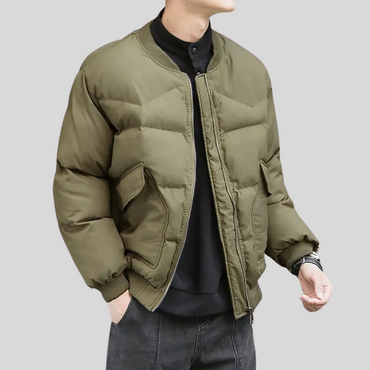 Vincenzo Quilted Bomber Jacket