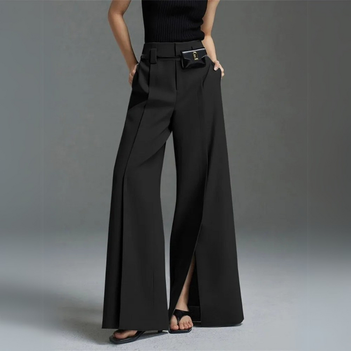 Signature High-Waist Split Pants