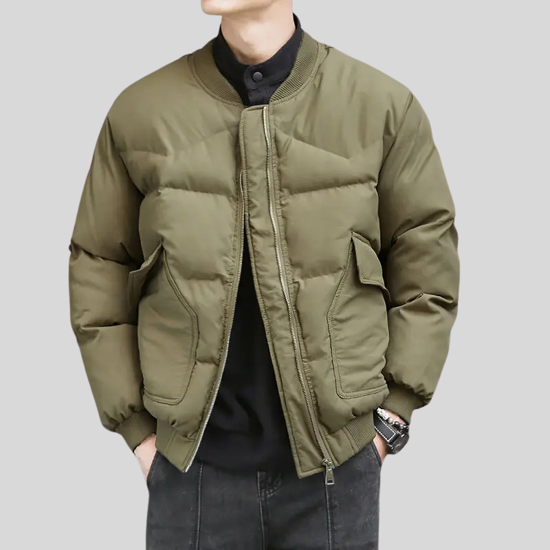 Vincenzo Quilted Bomber Jacket