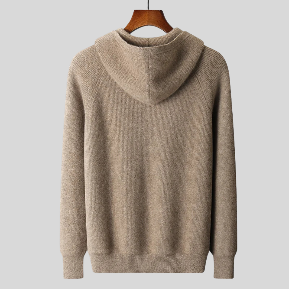 Royal Cashmere Merino Wool Zip-Up