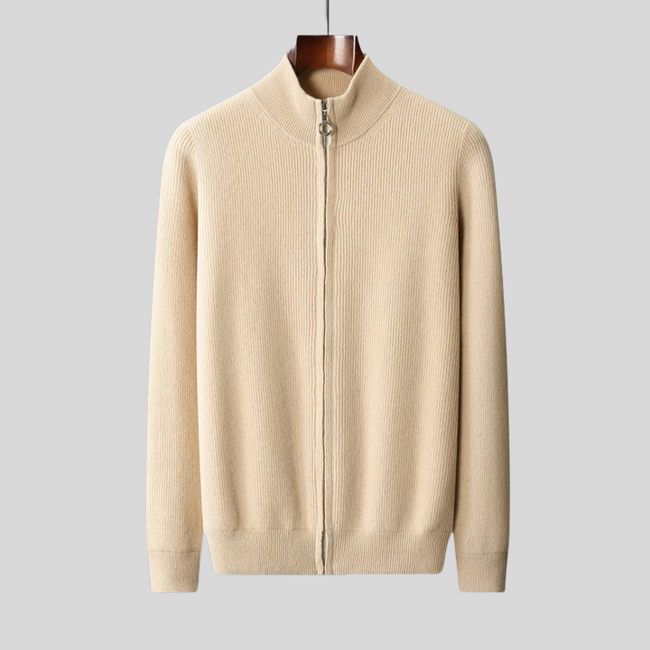 Monarch Cashmere Merino Wool Zip-Up