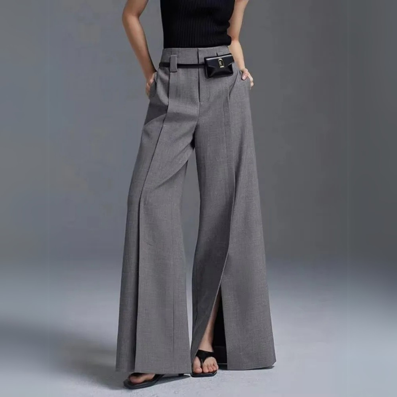 Signature High-Waist Split Pants