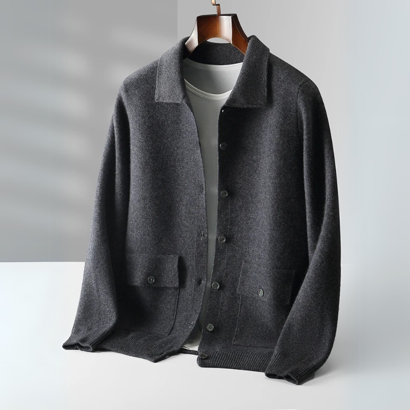 Zander - Merino Wool Cardigan Sweater