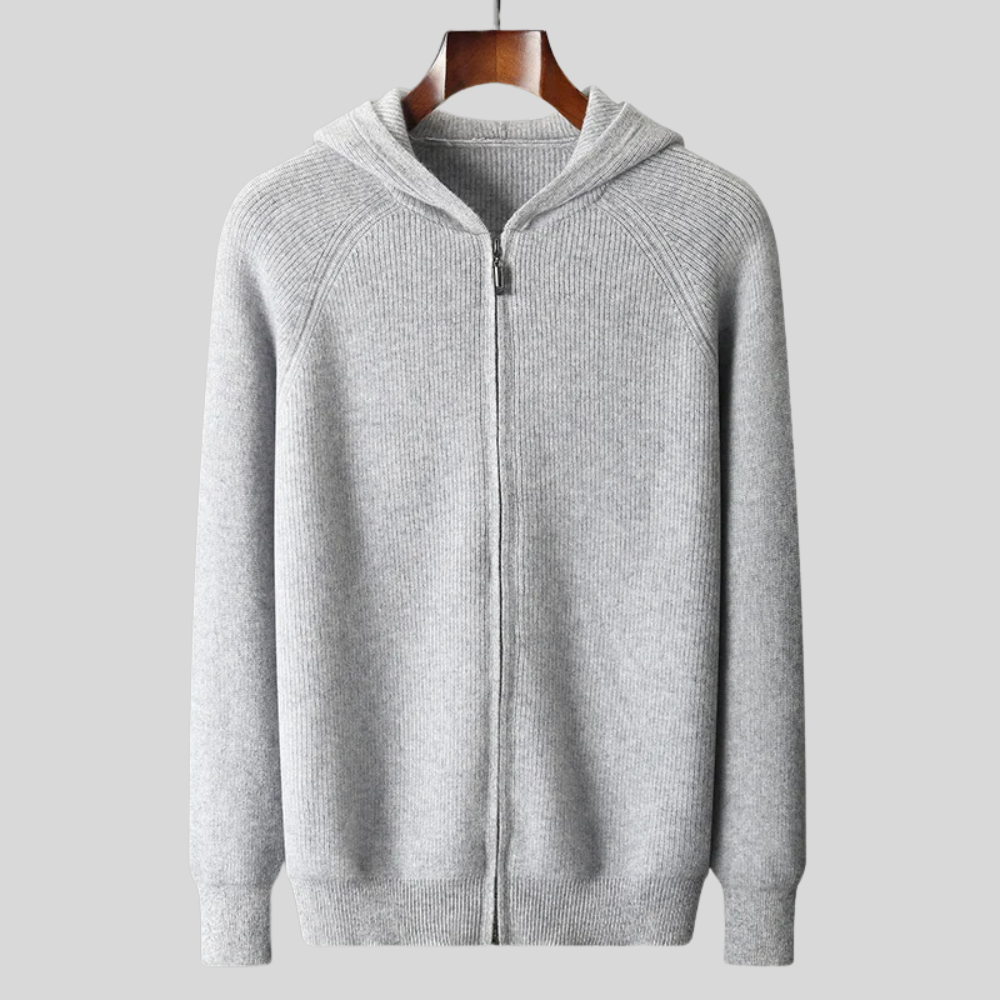 Royal Cashmere Merino Wool Zip-Up