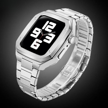 Luxury Stainless Steel Apple Watch Case & Band