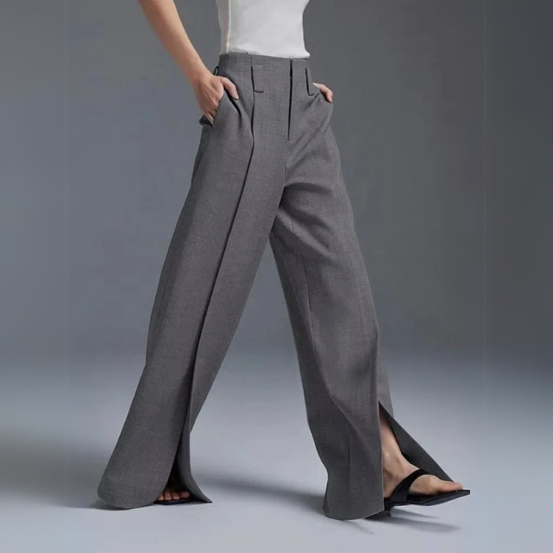 Signature High-Waist Split Pants