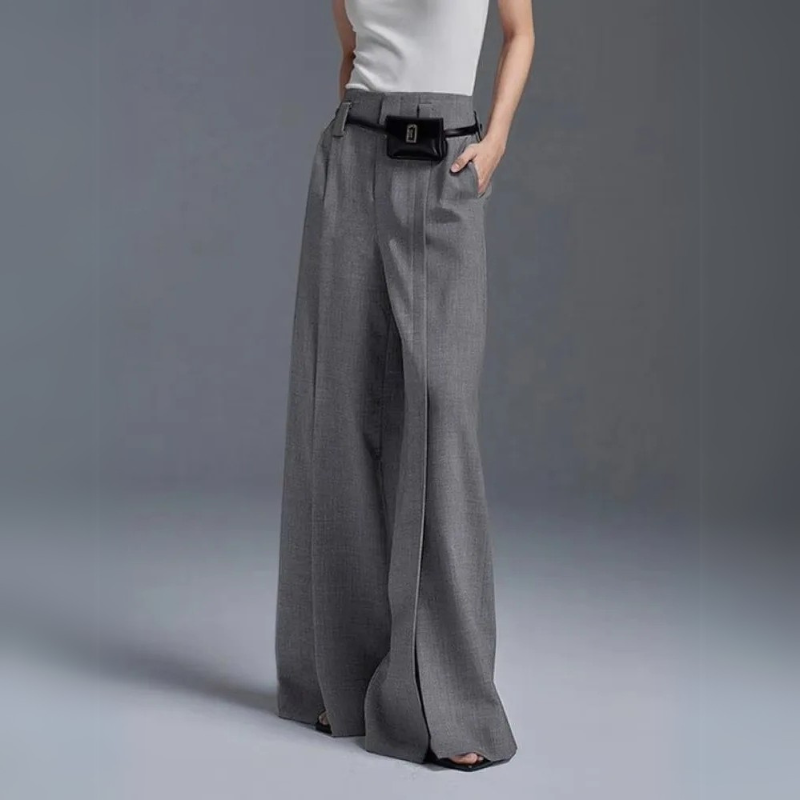 Signature High-Waist Split Pants