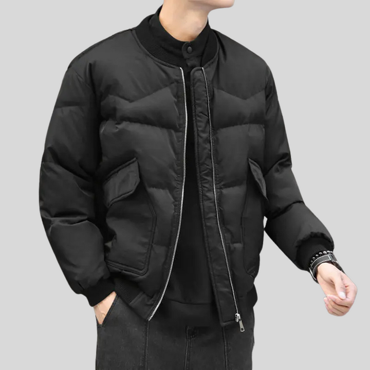 Vincenzo Quilted Bomber Jacket