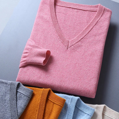 Essential V-Neck Wool Sweater