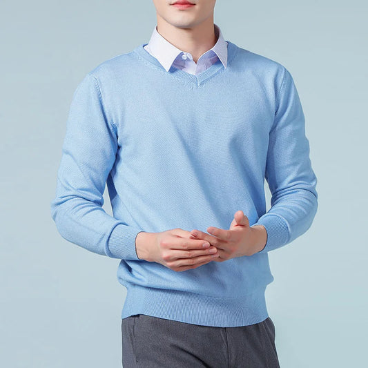 Essential V-Neck Wool Sweater