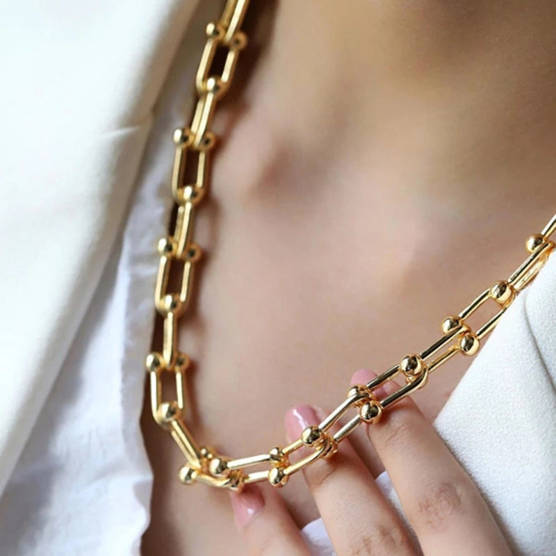 Golden Radiance Chain Jewellery Set