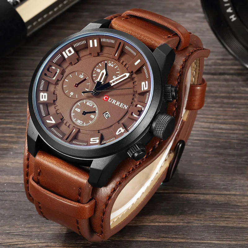 Titan Leather Chrono