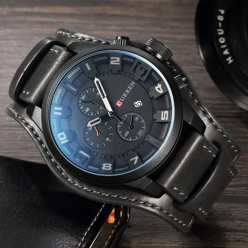 Titan Leather Chrono