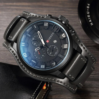 Titan Leather Chrono