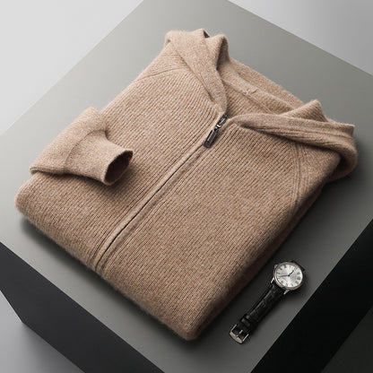 Royal Cashmere Merino Wool Zip-Up