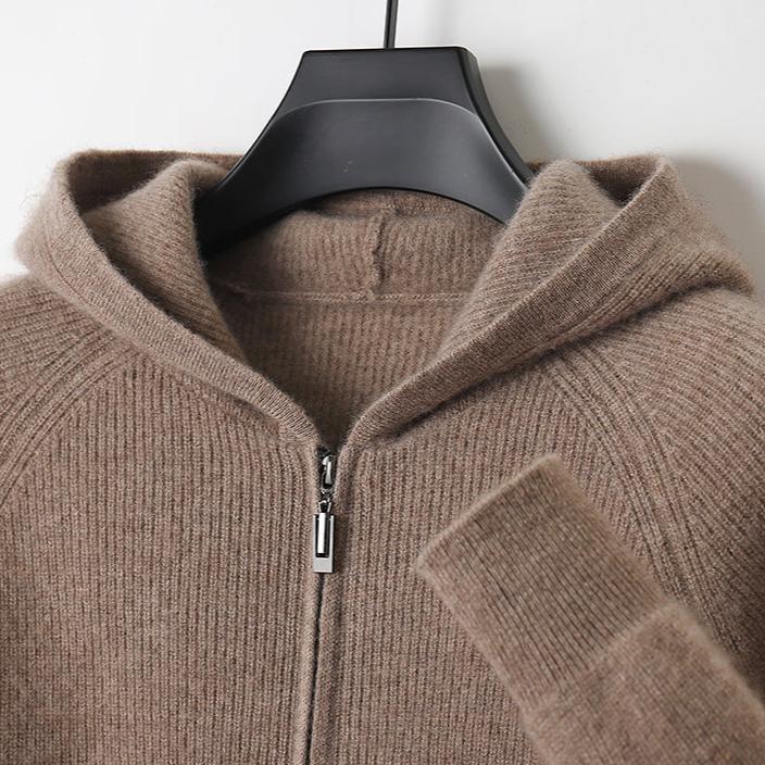 Royal Cashmere Merino Wool Zip-Up