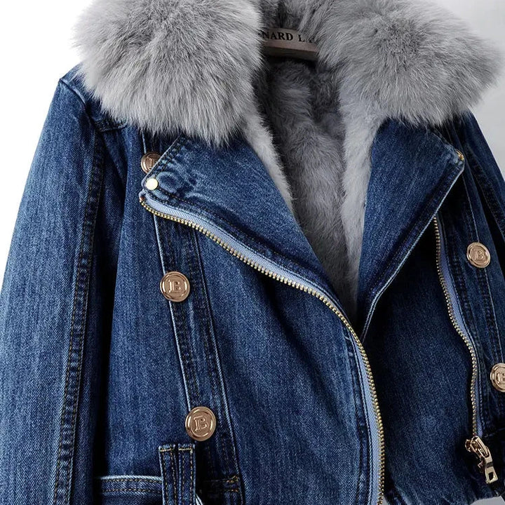 Amara Fur Denim Jacket