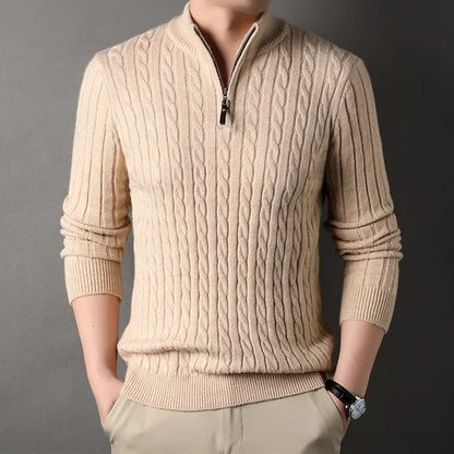 Montreux Wool Quarter Zip Sweater