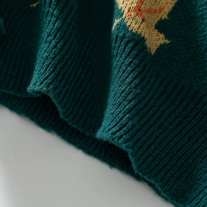 Lucy Maple Leaf Knit Sweater