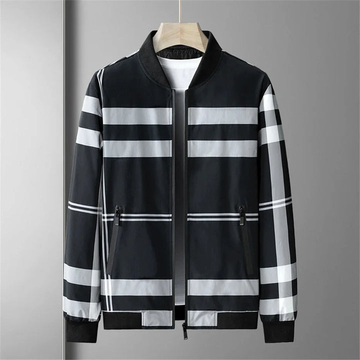 Gridline Bomber Jacket