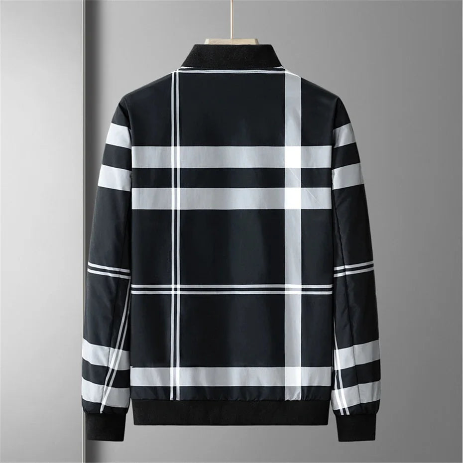 Gridline Bomber Jacket