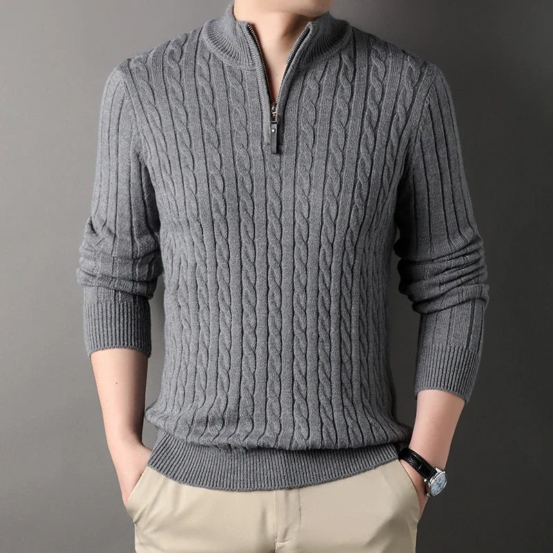 Montreux Wool Quarter Zip Sweater