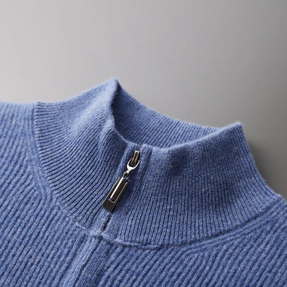 Monarch Cashmere Merino Wool Zip-Up