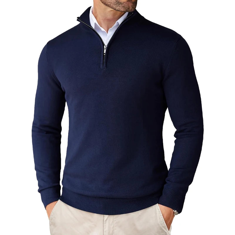 Studio Quarter Zip Sweater