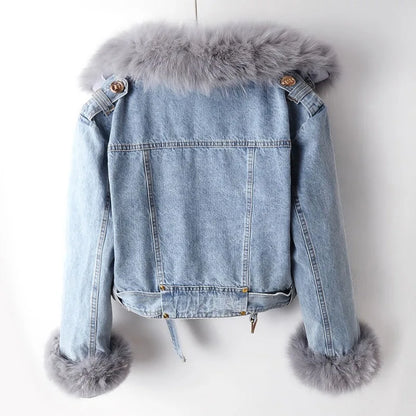 Amara Fur Denim Jacket