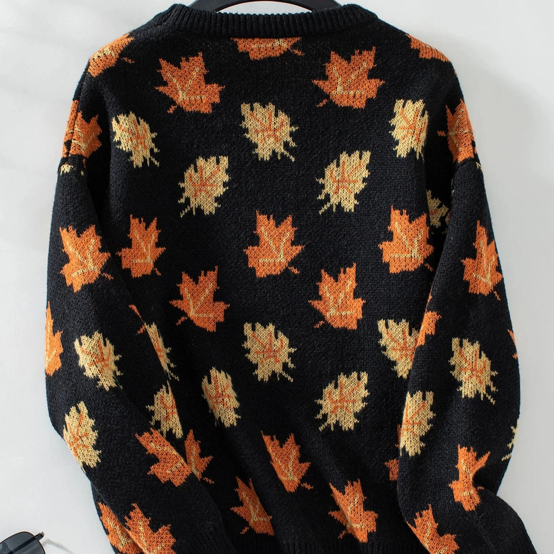 Lucy Maple Leaf Knit Sweater