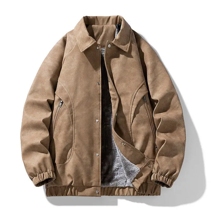 Fleece-Lined Bomber Jacket