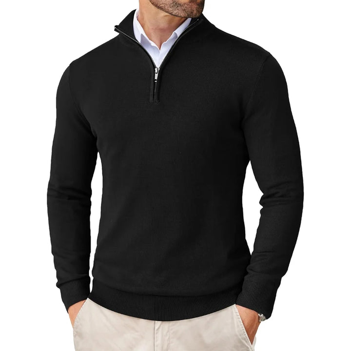 Studio Quarter Zip Sweater